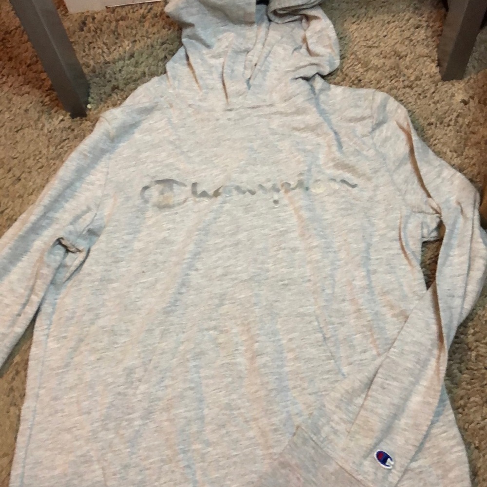 Champion kids long-sleeved tee shirt with hood